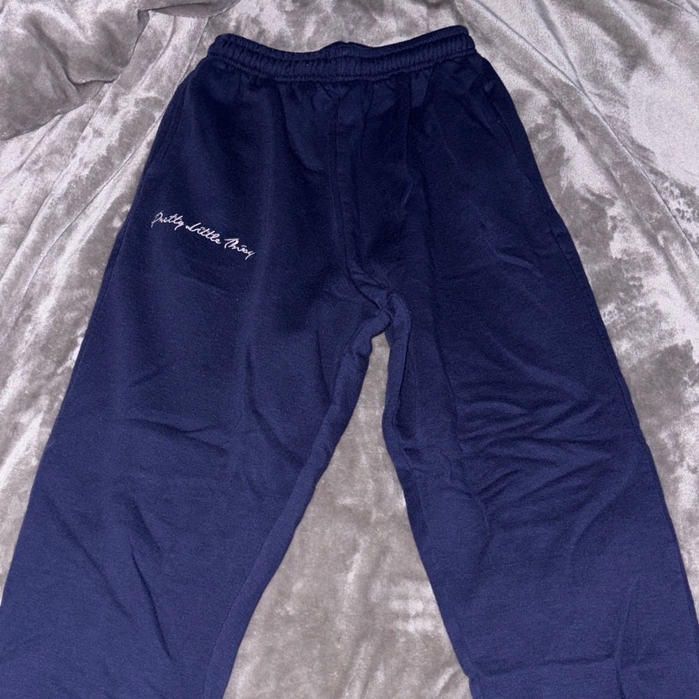 PrettyLittleThing Navy Track Pants